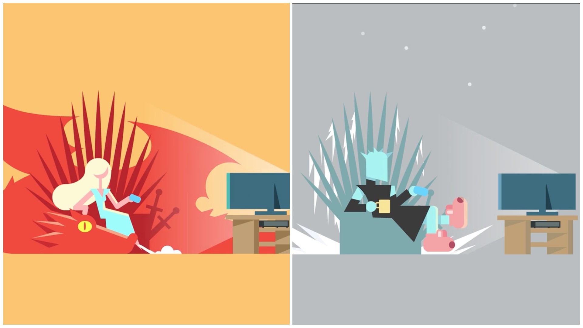 Game of Thrones' GIFs by illustrator Eran Mendel