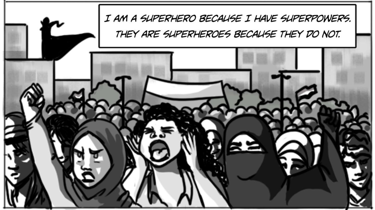 Qahera Karakter Superhero Berhijab Asal Mesir Membasmi Pemikiran