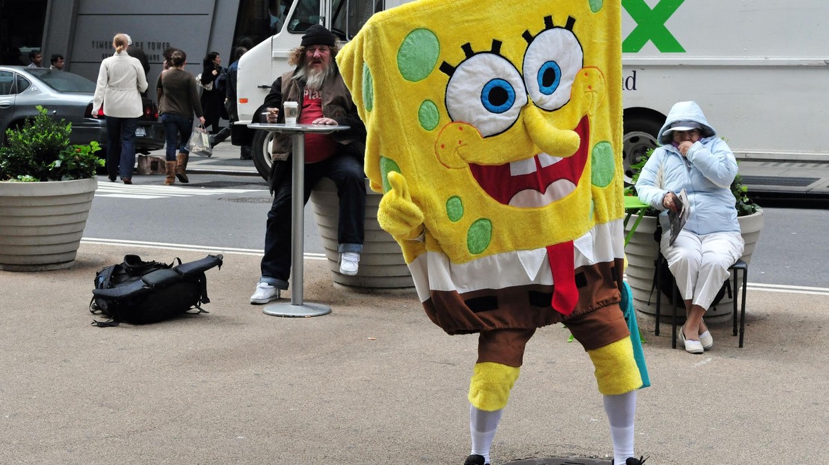 What Working in a SpongeBob Costume Taught Me About Humanity.