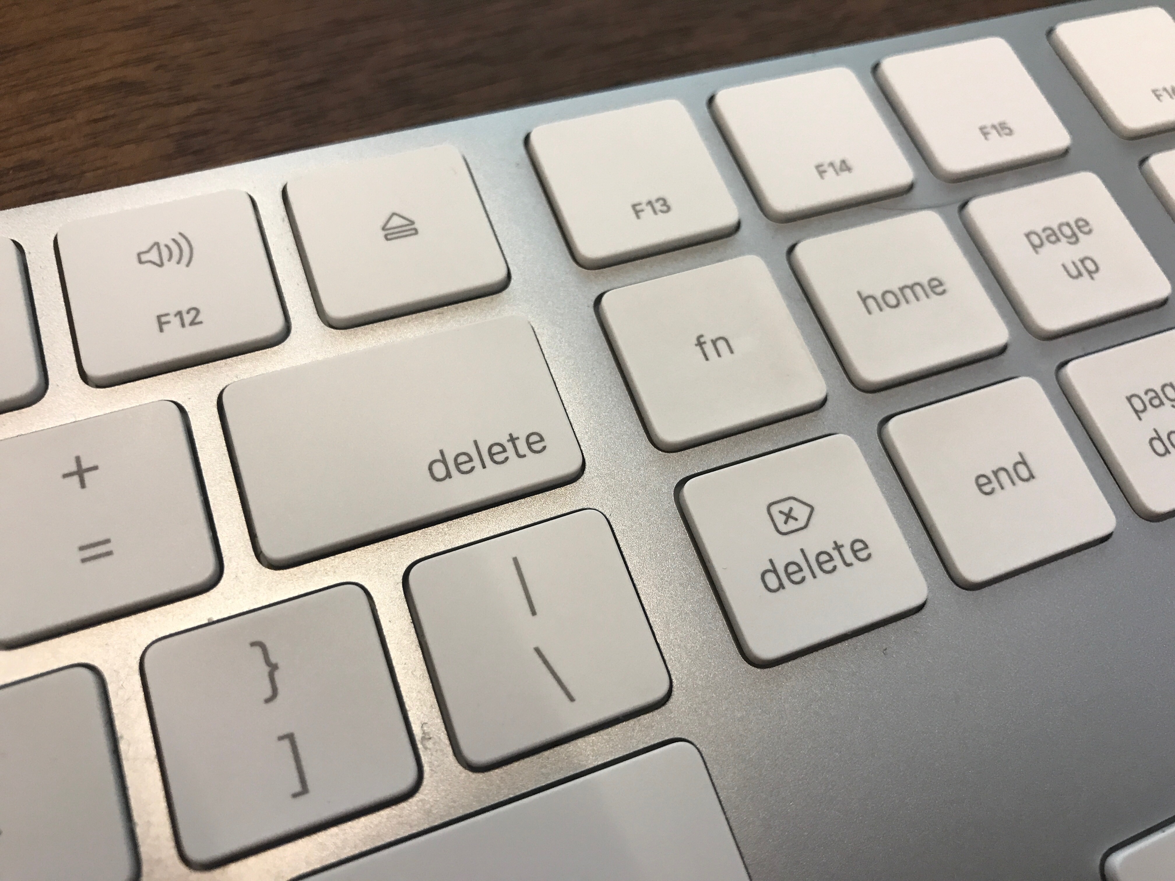 delete key not working on mac