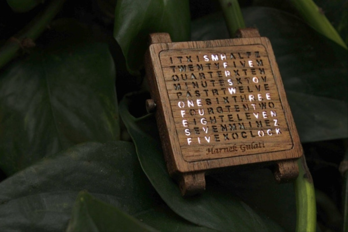 This DIY, LightUp Wooden Watch Was Made as a Delightfully OvertheTop