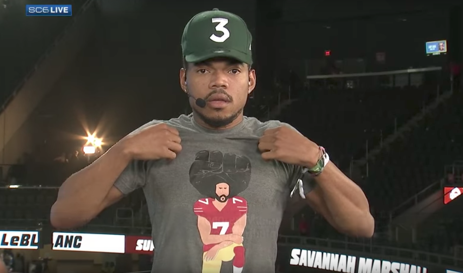 chance the rapper kaepernick shirt