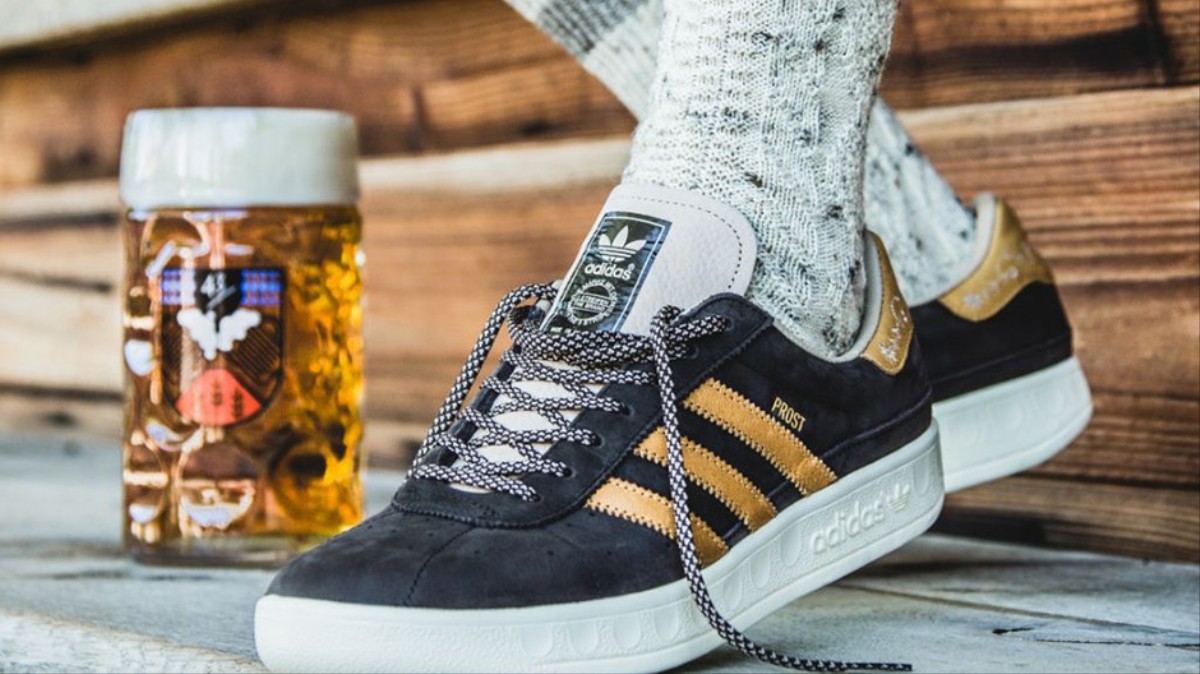 De nieuwe Oktoberfest-schoenen van Adidas stoten en bier af