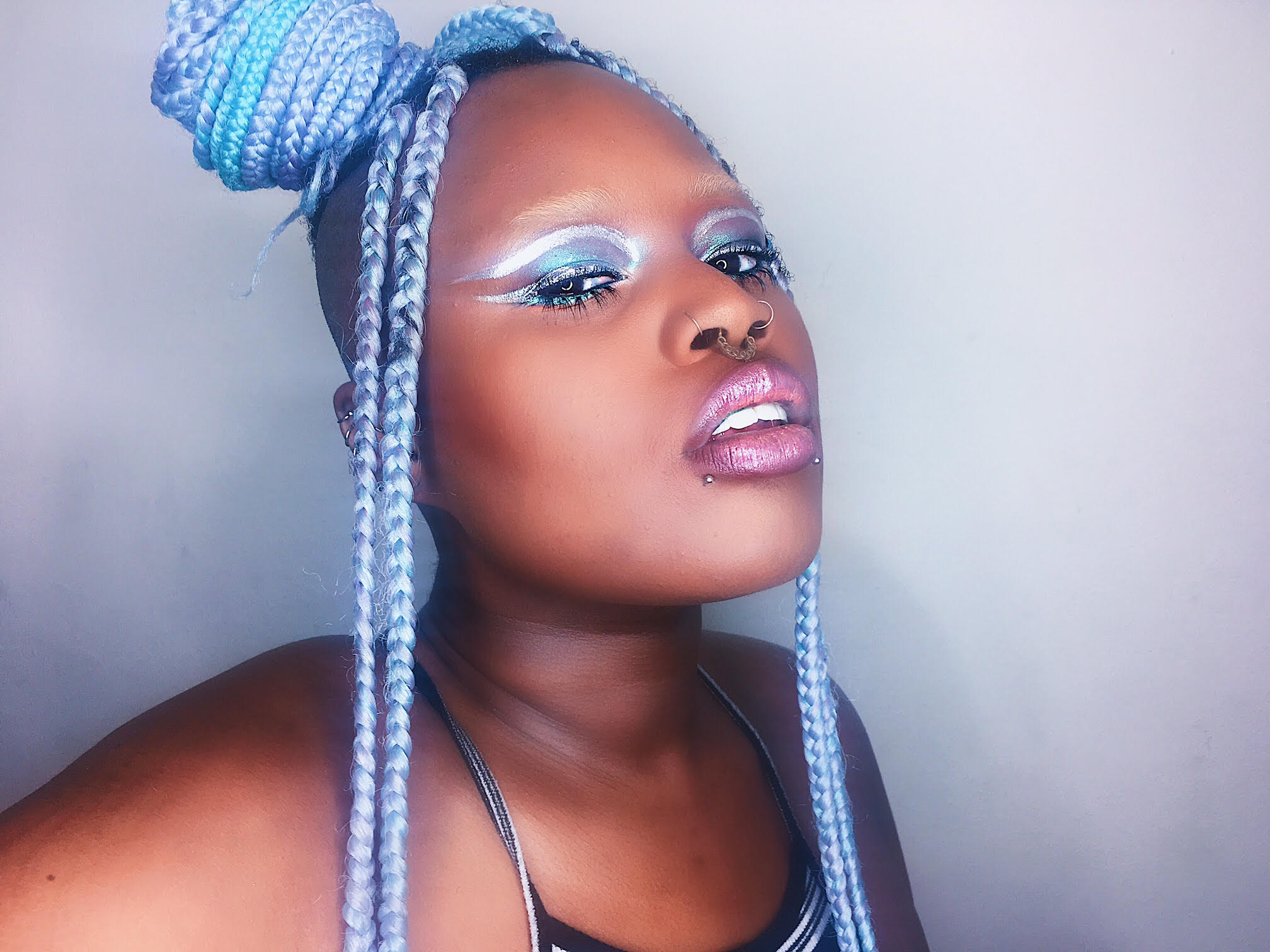 raisa flowers creates magical makeup for kelela and nyc club kids
