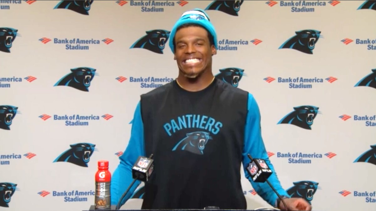 Cam Newton To Reporter It S Funny To Hear A Female Talk About Routes ”