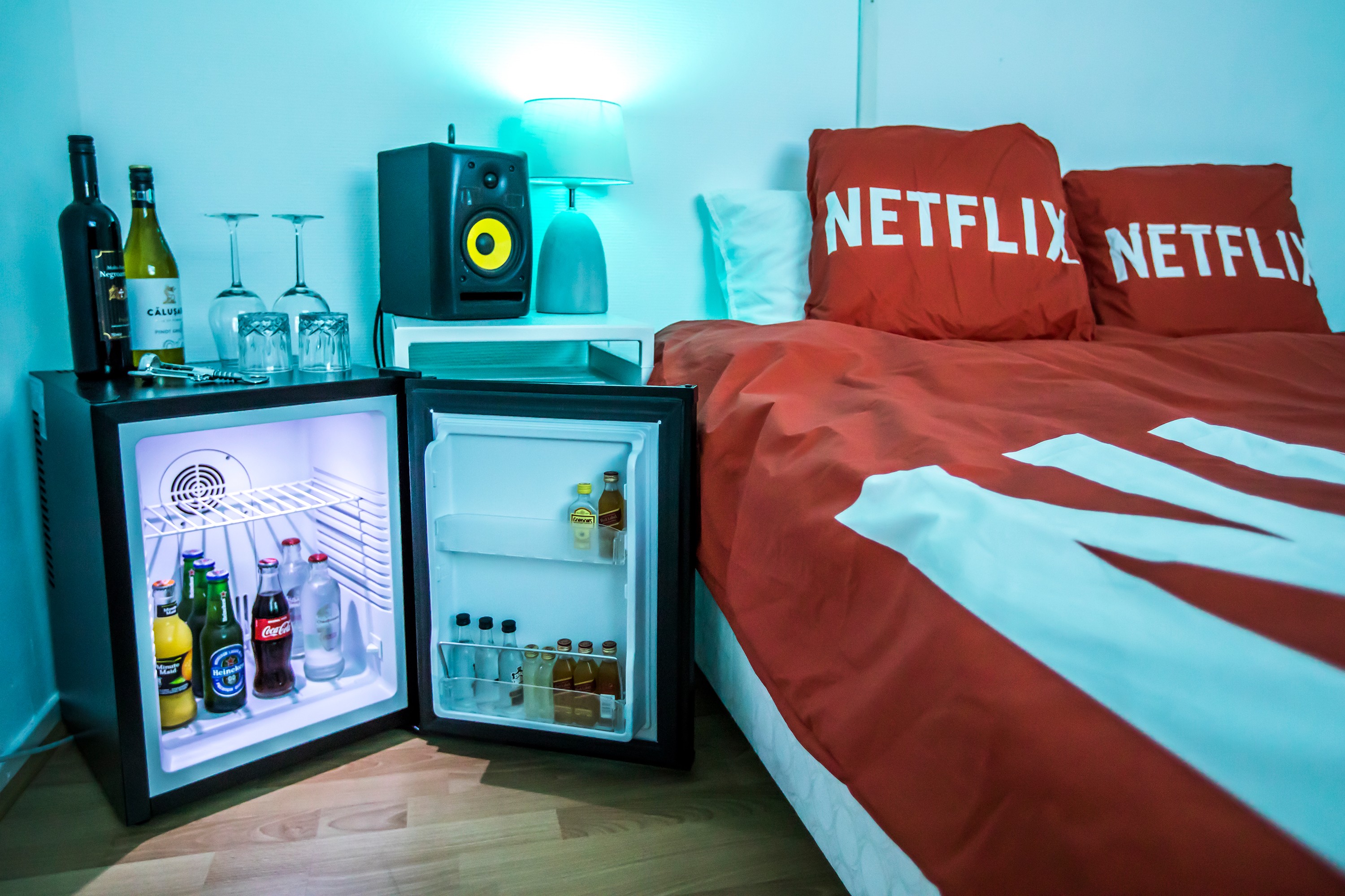 Ik sliep een nachtje in een Netflix & chill-kamer