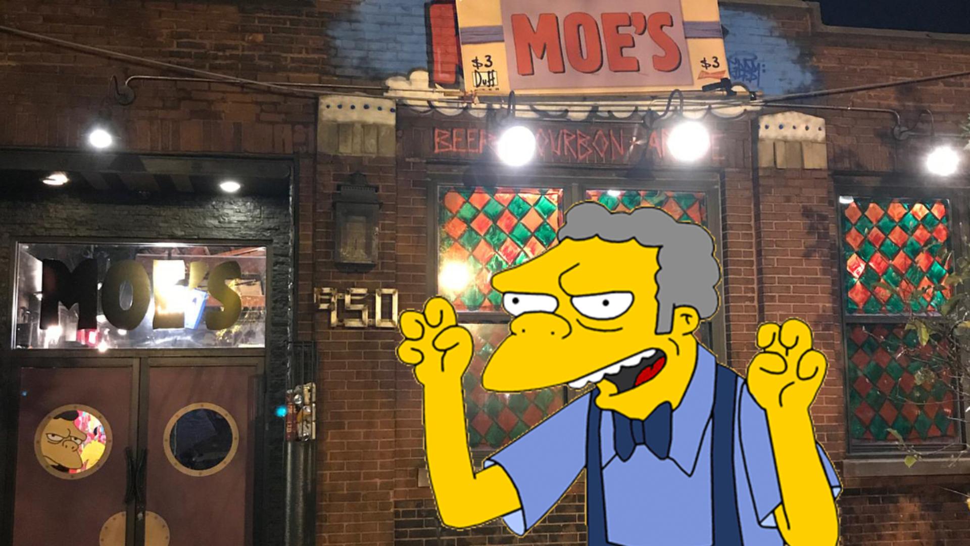 Este bar se convirtió en La taberna de Moe para Halloween