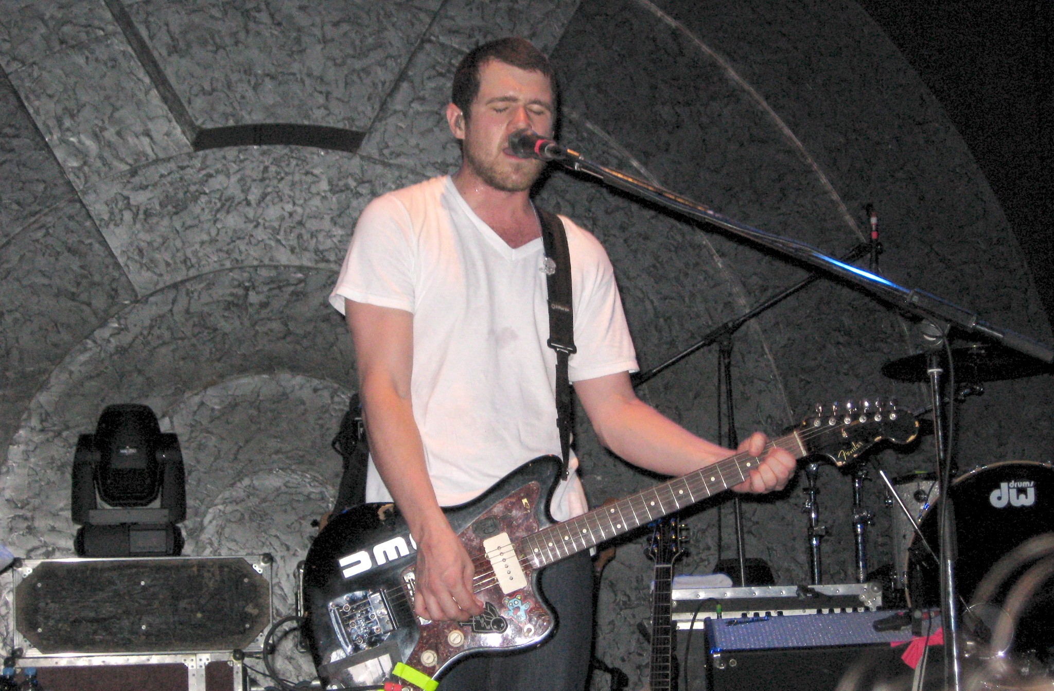 Vocalist Guitarist Jesse Lacey of Brand New performs during the 2008, FilmMagic