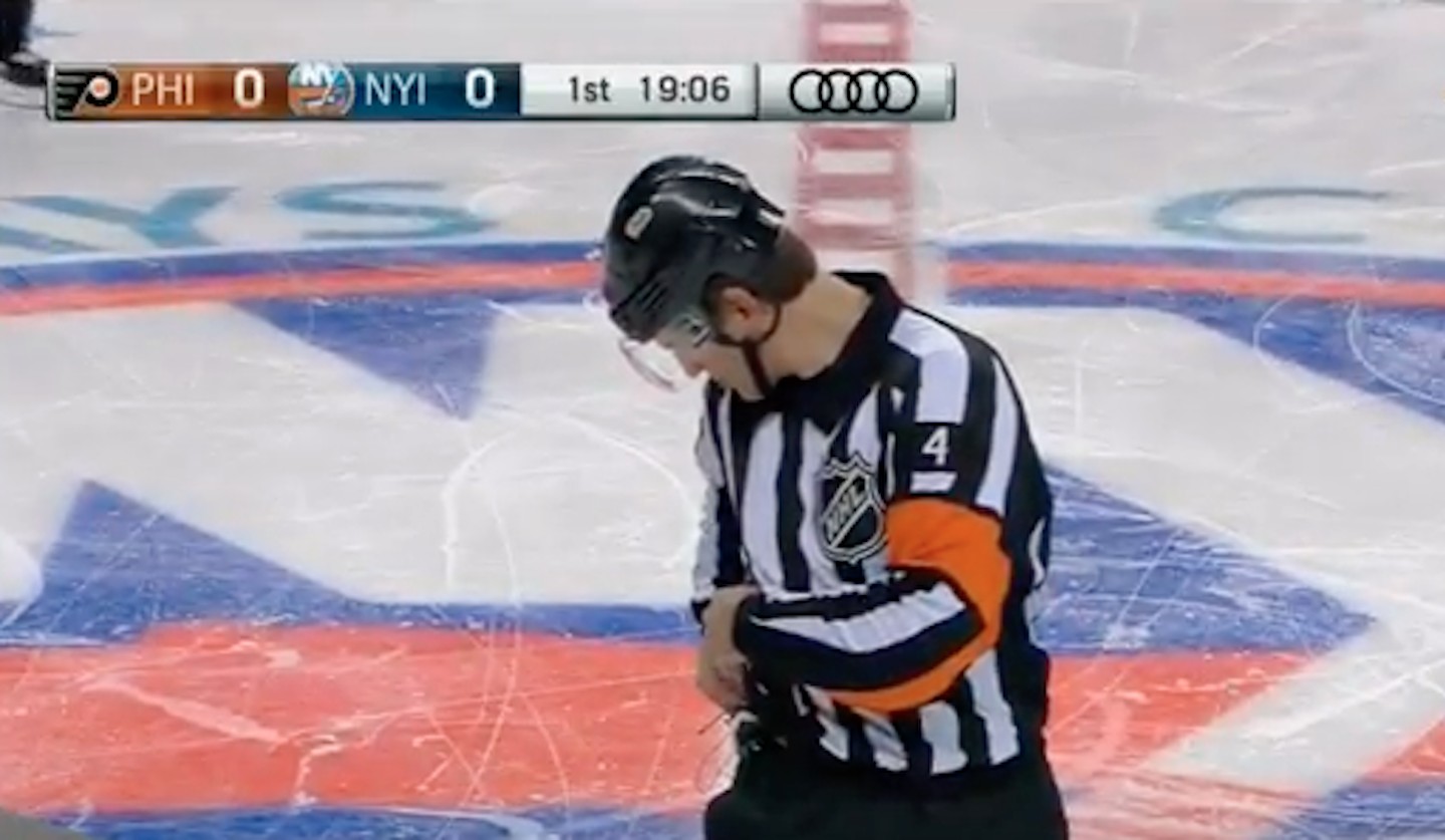 NHL's Wes McCauley Proves Yet Again That Ref Mic Mishaps Are Delightful