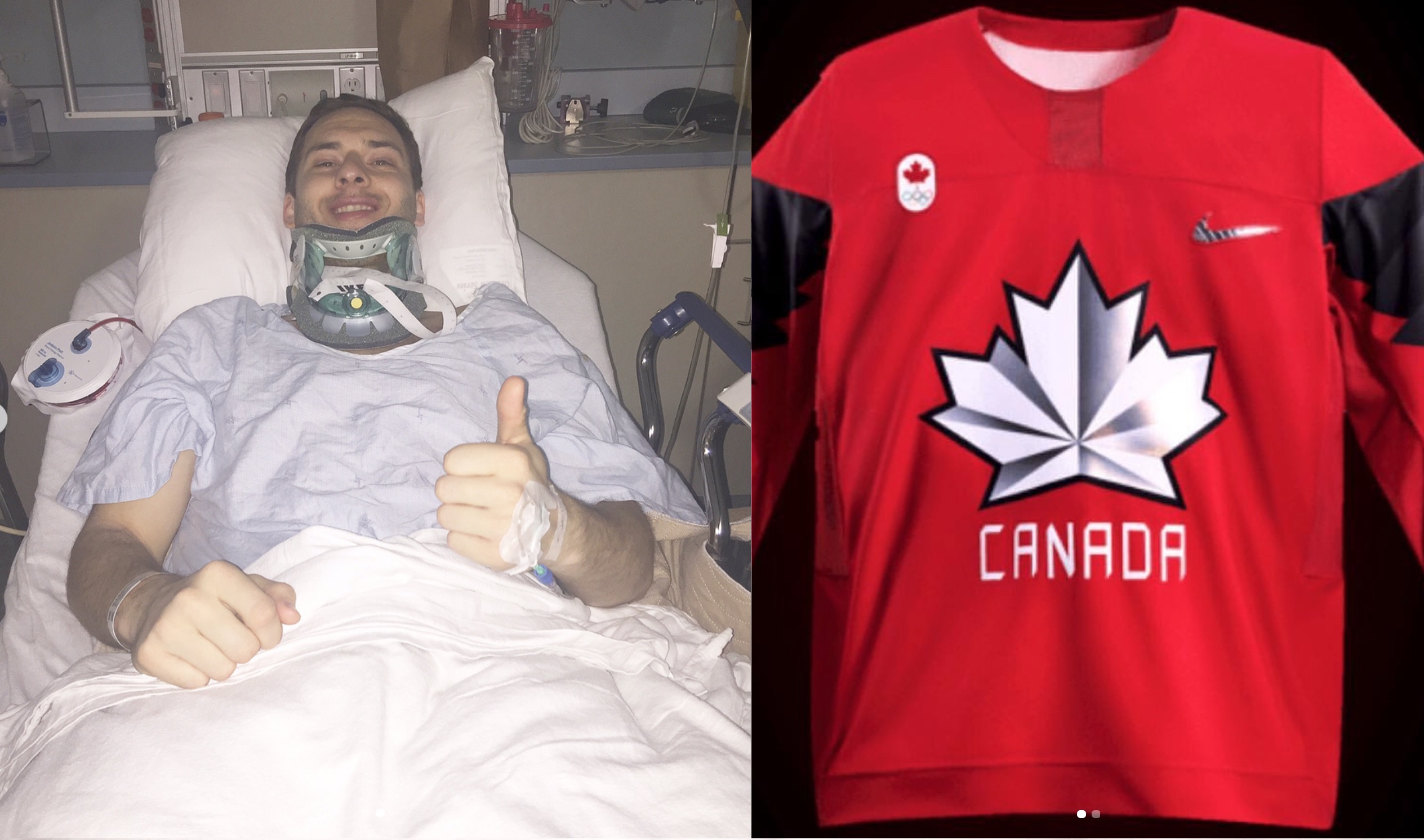 Hockey Player Makes Team Canada One Year After Breaking Neck