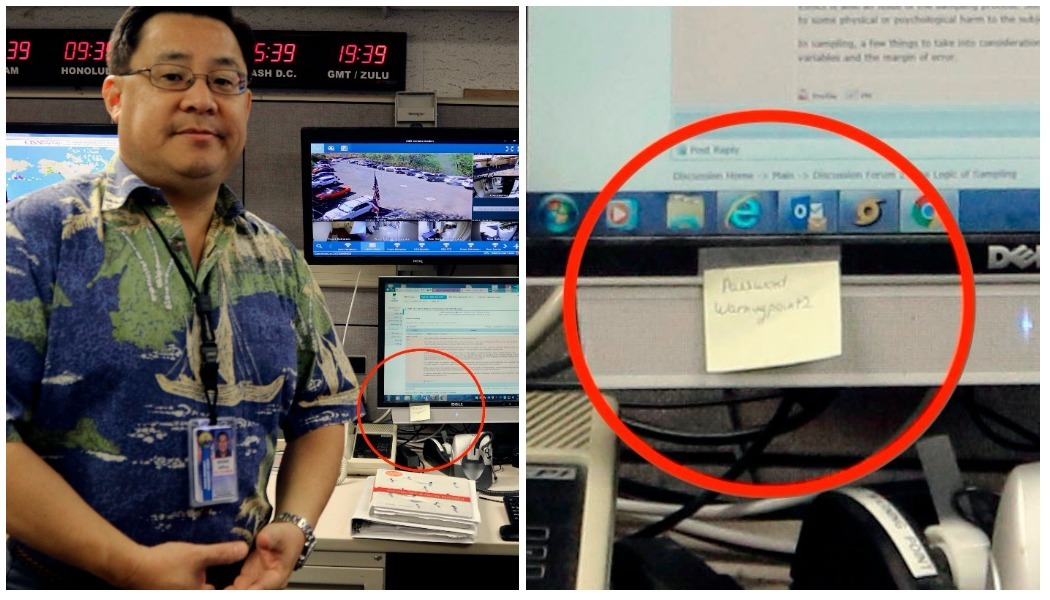 The Agency That Messed Up Hawaii's Nuclear Alert Keeps Passwords on PostIts