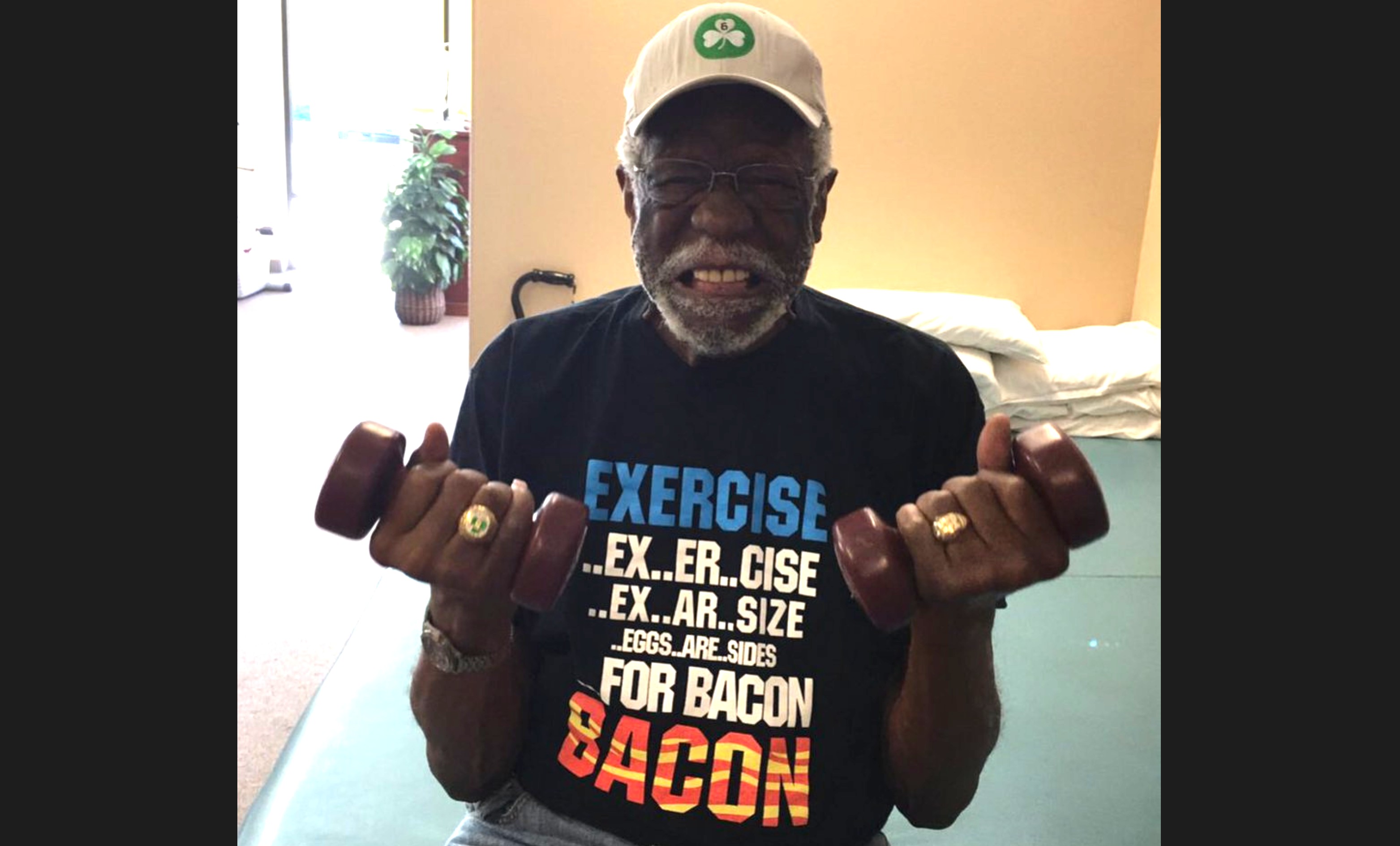 Old Man Bill Russell Has Some Old Man Jokes About Bacon