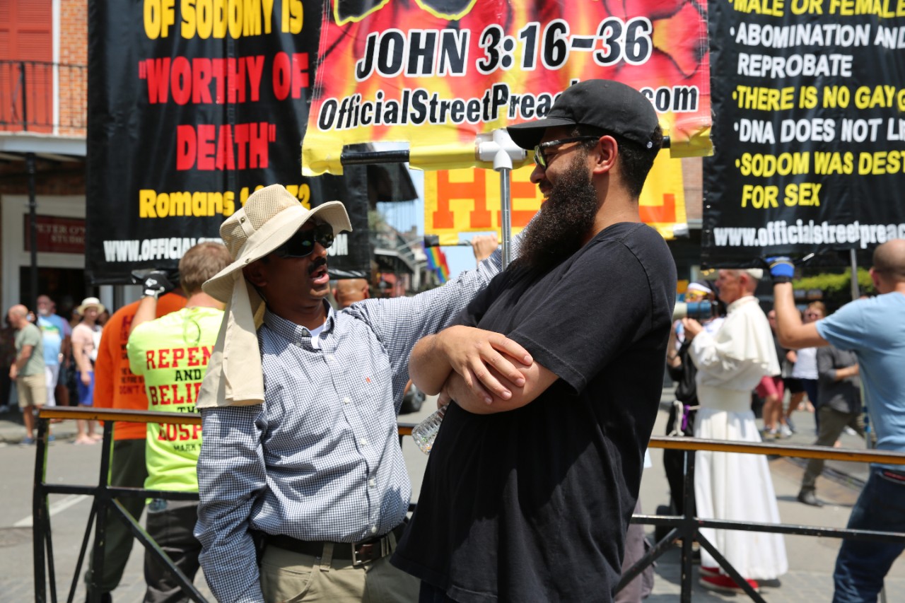 Jamali Maddix Meets Up with a Preacher Protesting a Gay Pride Festival