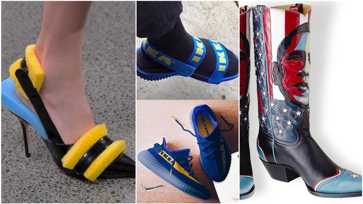 her Instagramkonto viser sko, som er grimme, at der en advarsel med