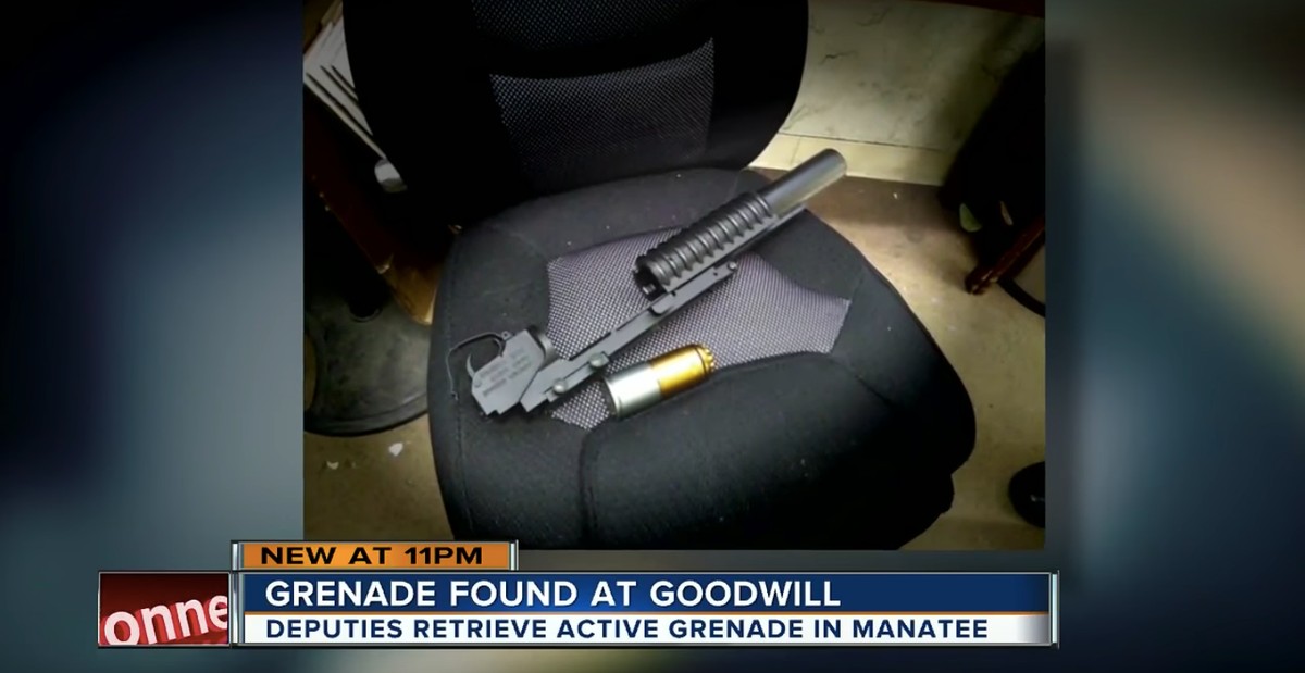 A Florida Goodwill Thought Someone Donated A Loaded Grenade