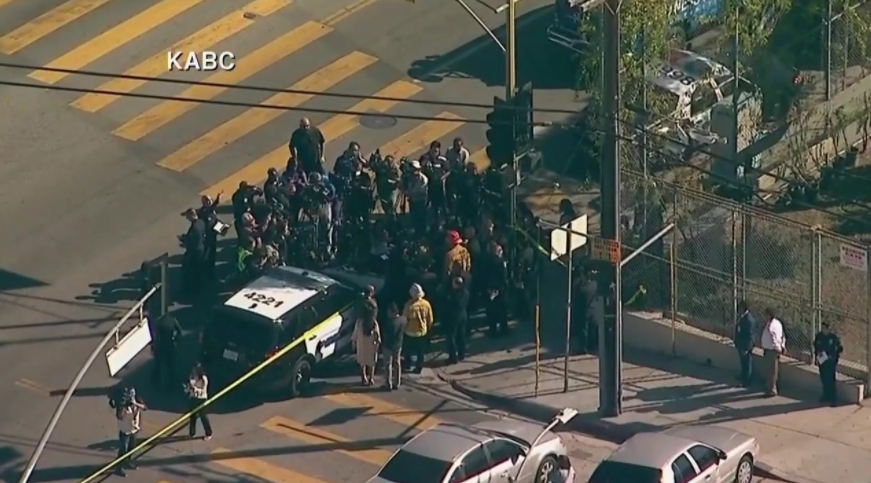 Police Take 12-year-old Girl Into Custody After Shooting At LA Middle ...