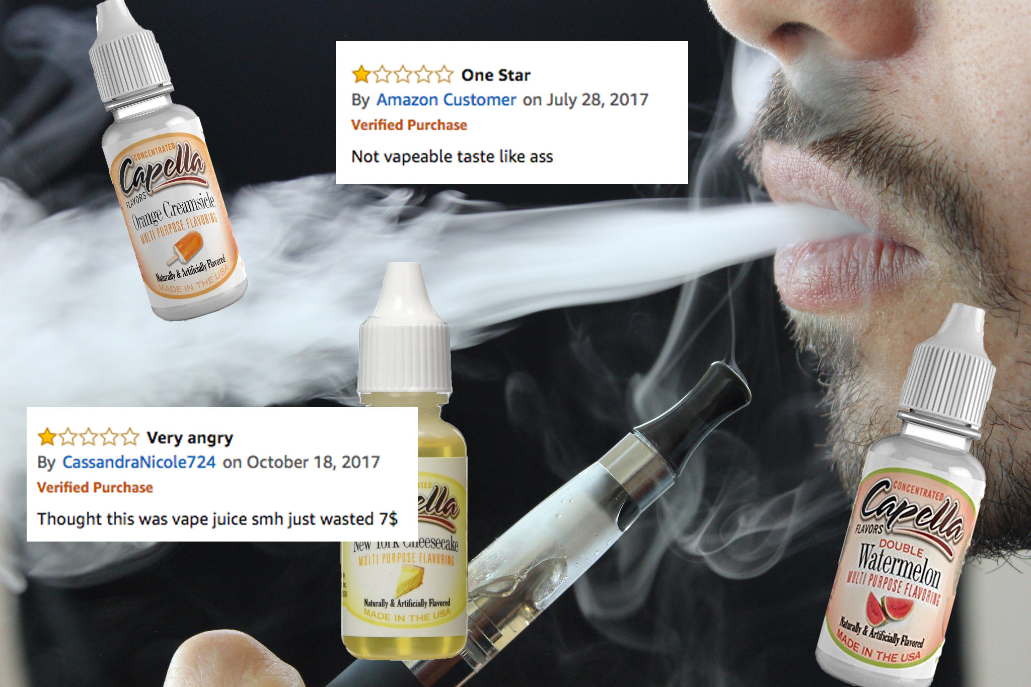 Confused Amazon Buyers Keep Trying To Vape Concentrated Food Flavoring