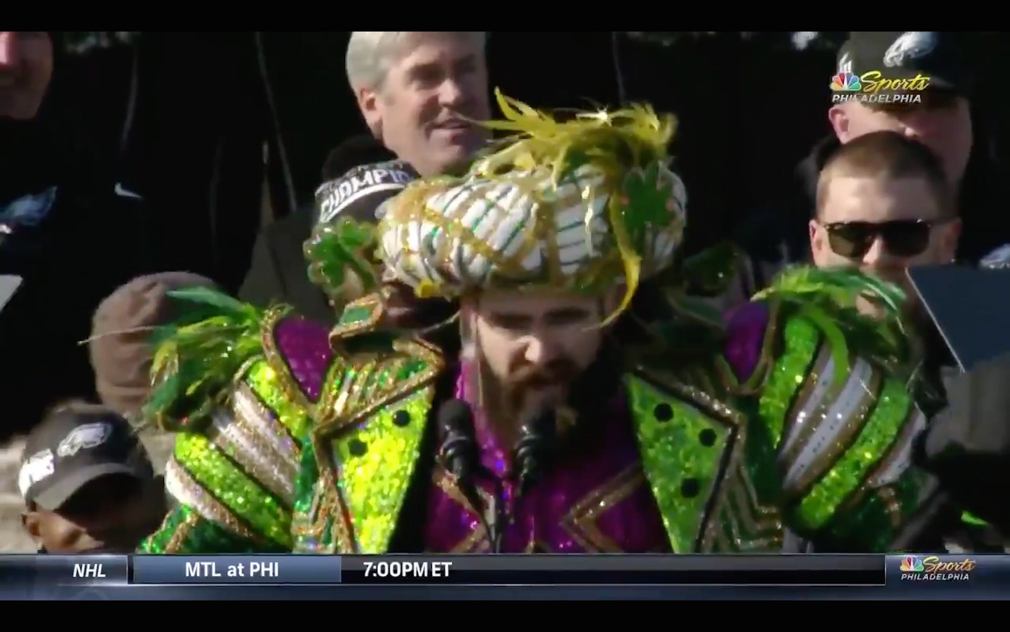 Jason Kelce lost his mind airing grievances at Eagles parade, and it was  amazing