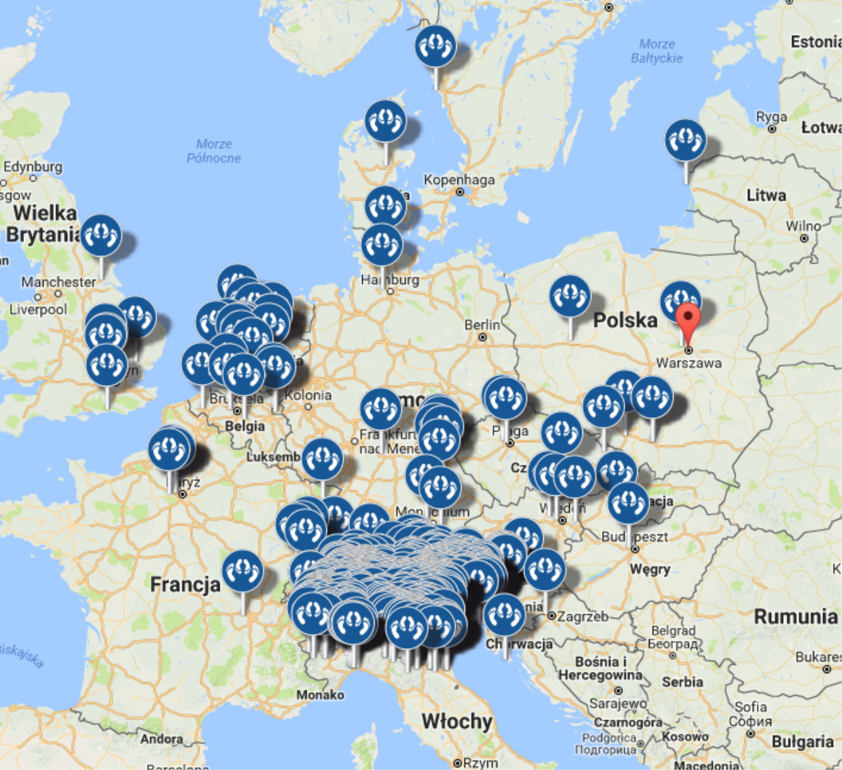 Interaktywna mapa, która pokazuje najlepsze miejsca na publiczny seks