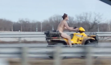 Watch This Insane Police Chase with a Naked Guy on an picture image