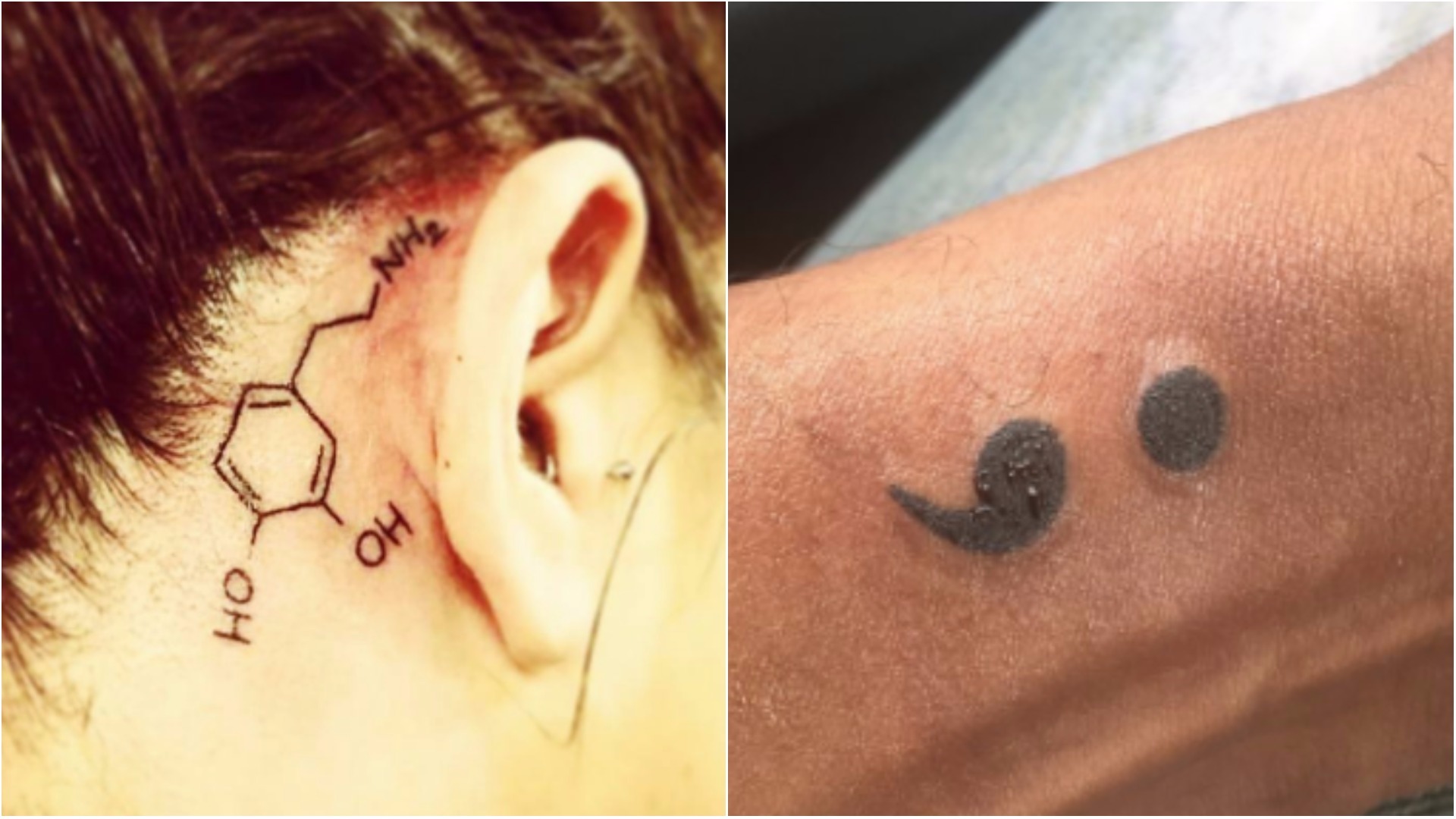 The meaning behind the semi colon and other mental health tattoos