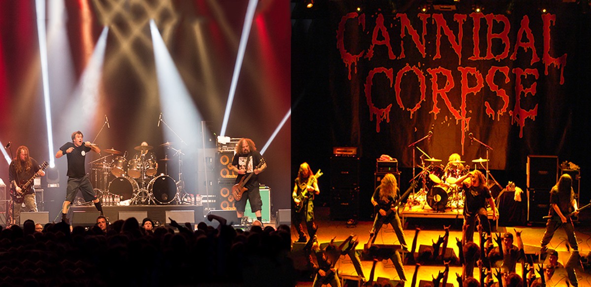 Así será la gira de Cannibal Corpse y Napalm Death por Latinoamérica