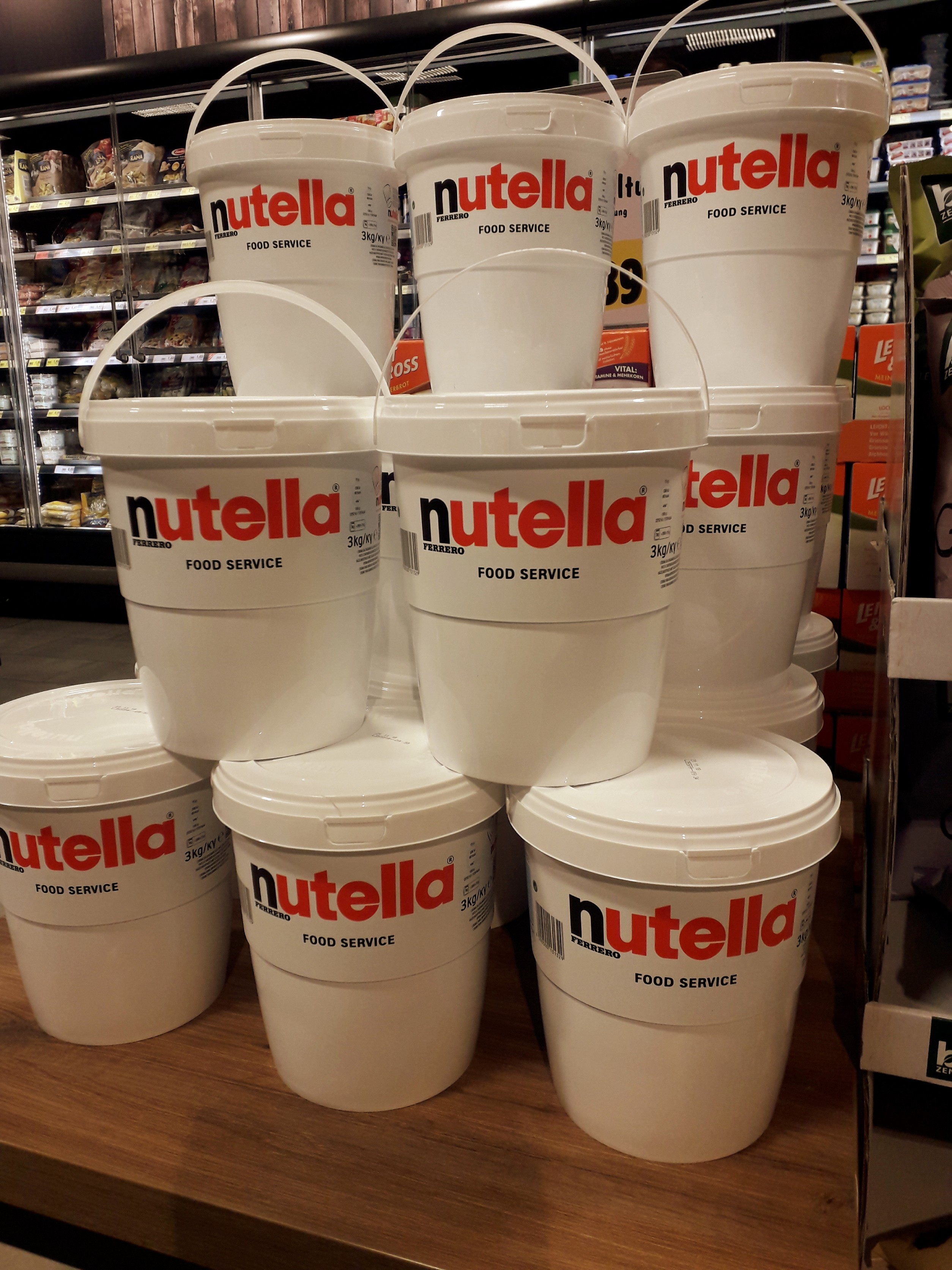 I think that these 10kg of Nutella will last for something…