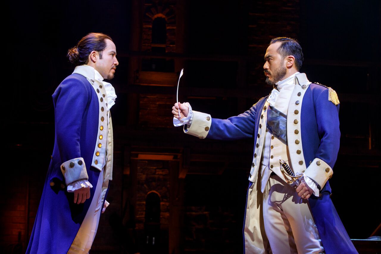 George washington discount in hamilton movie