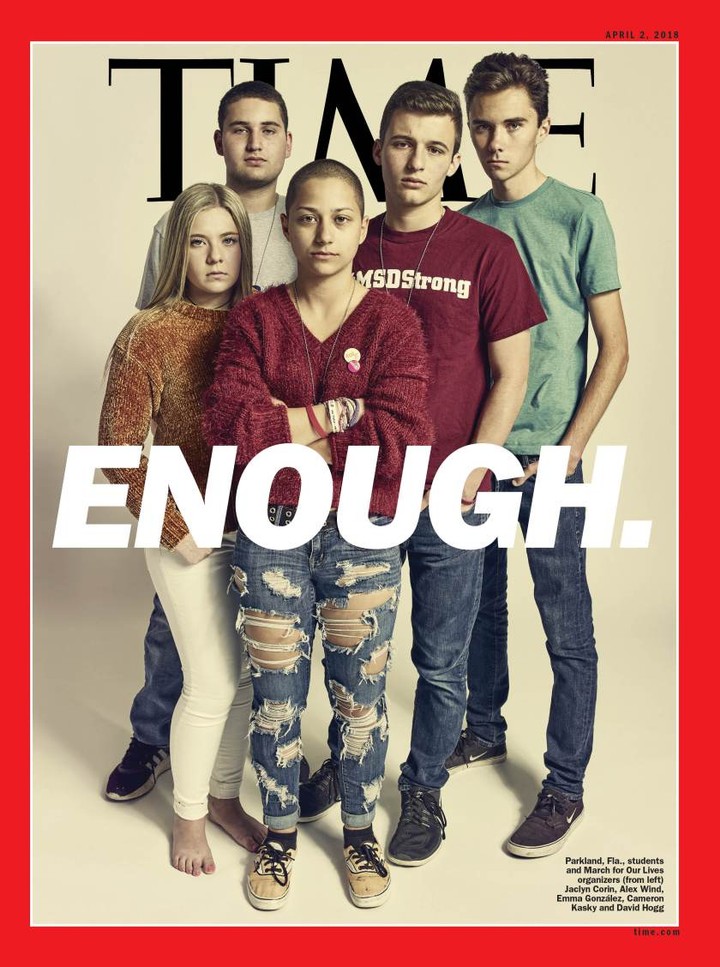 'time' magazine's new cover features the parkland shooting ...