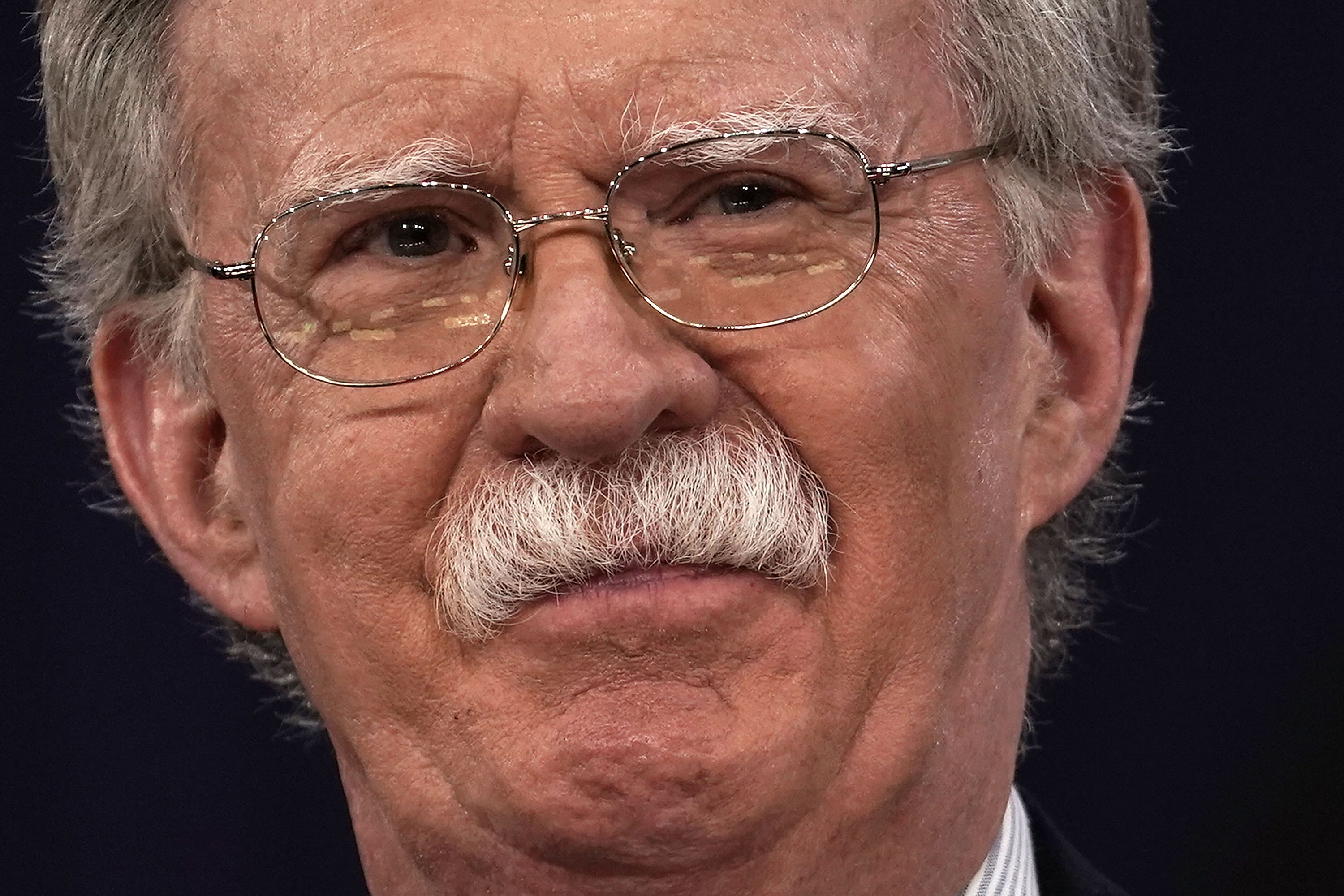 John Bolton vows not to shave moustache