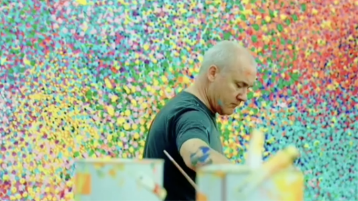 Damien Hirst's New Paintings Look a Lot Like Aboriginal Desert Art