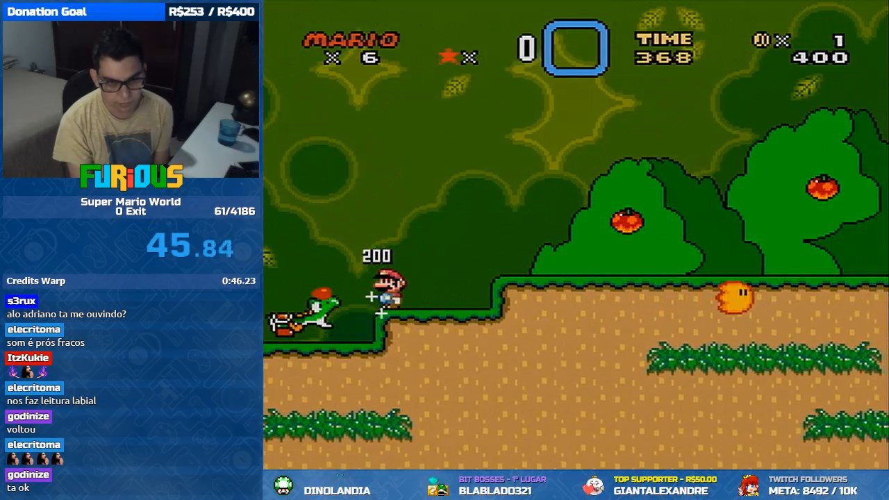 Super Mario World: O Melhor Jogo do Mundo - Speed Run Até Zerar - Super  Nintendo 