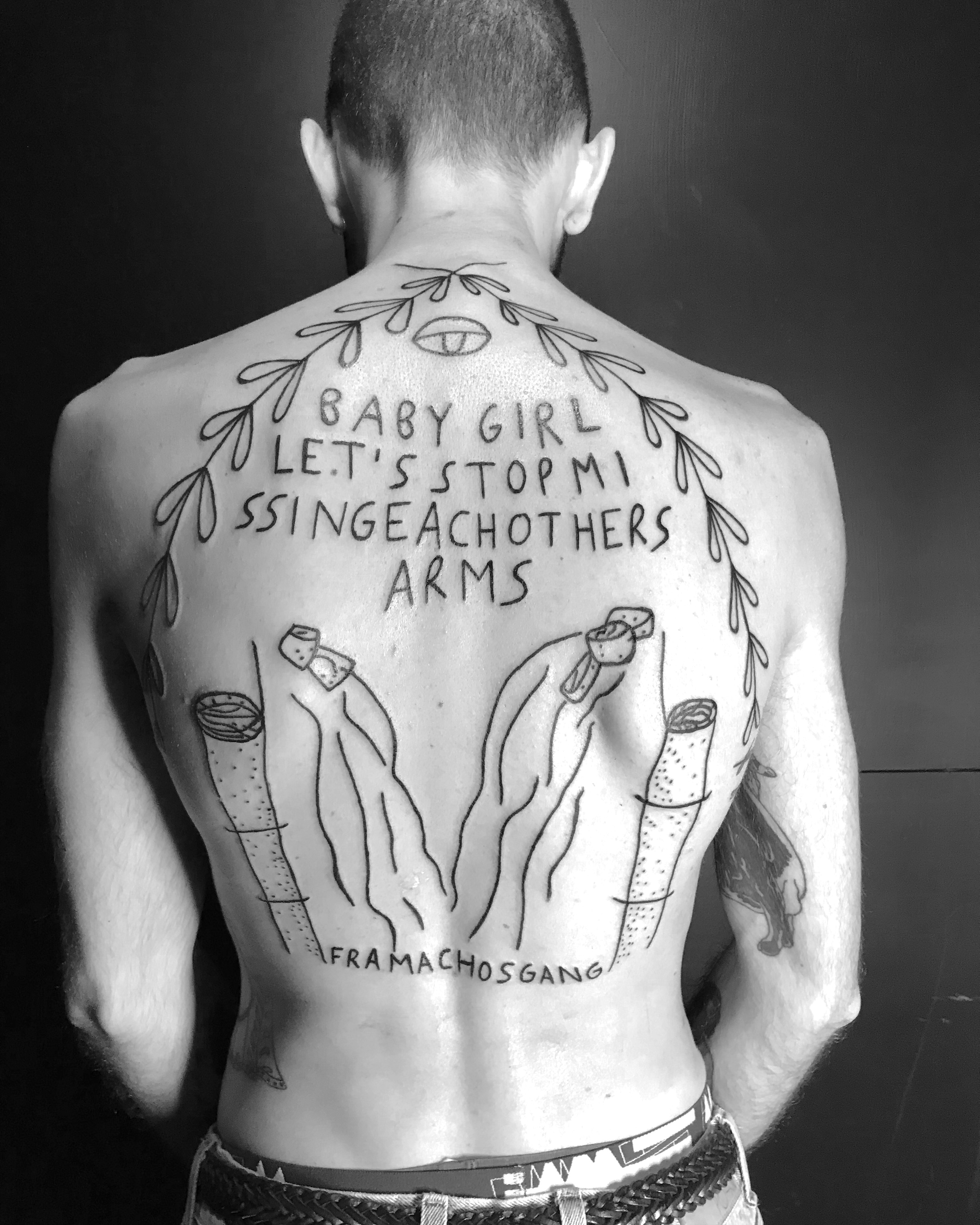 Left Half Sleeve Poem Tattoo On For Men