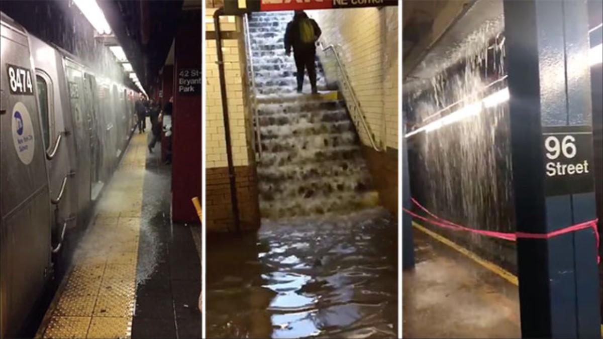 This Footage of New York's Flooded Subways Is Absolutely Insane