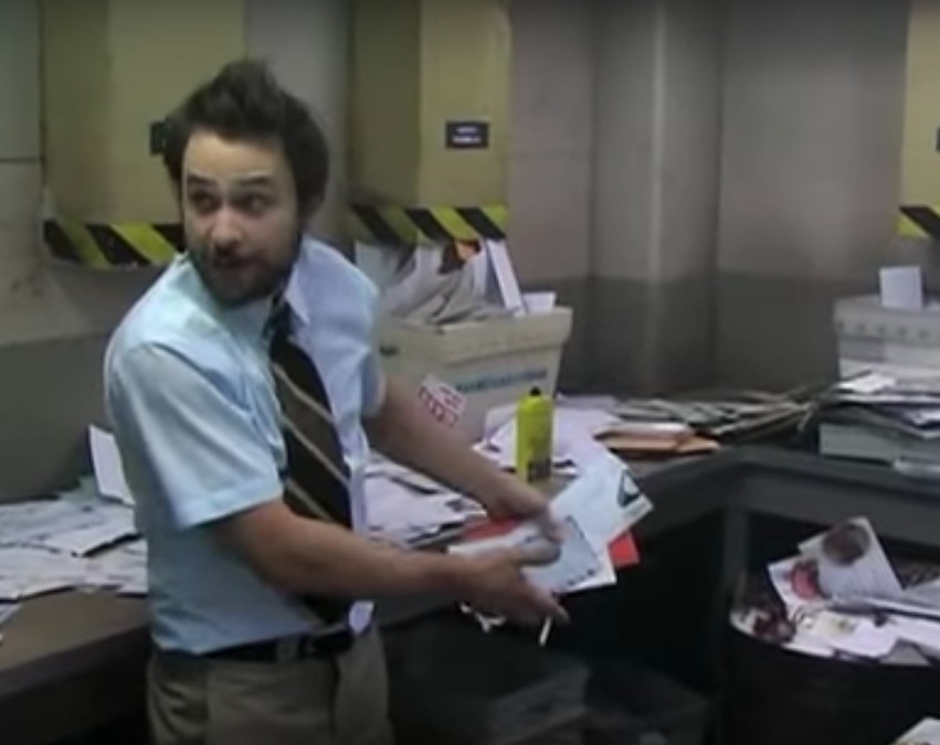 Charlie Day Mailroom GIFs