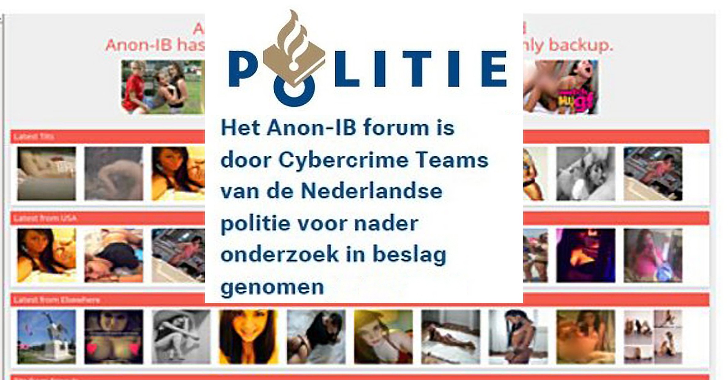 De Nederlandse politie heeft de wraakpornosite Anon-IB offline gehaald