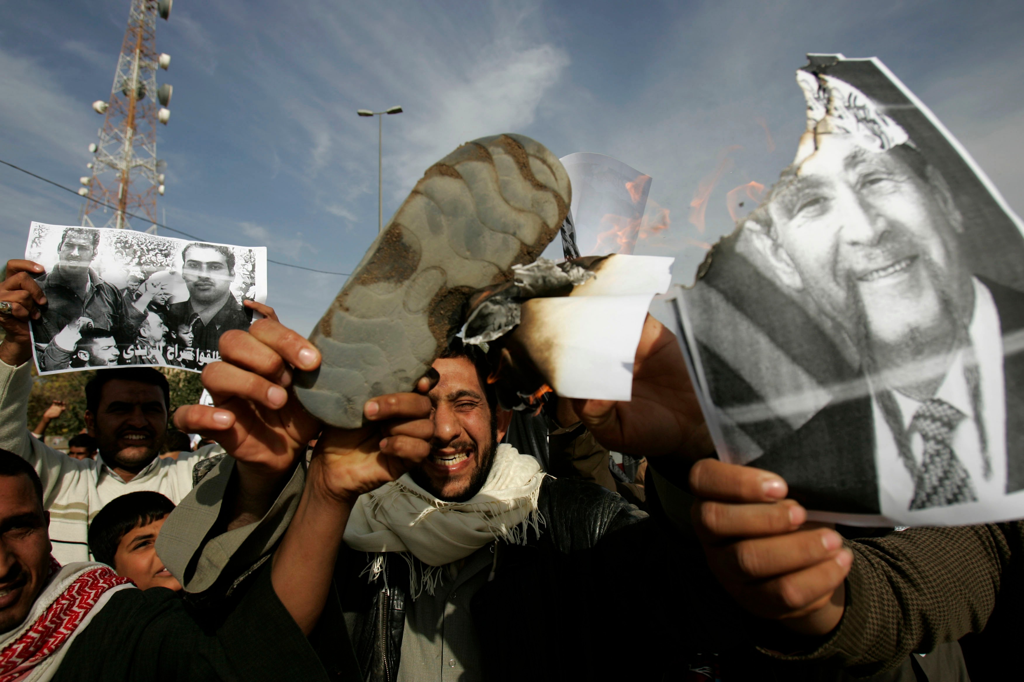 The guy who threw his shoes at W. Bush is running