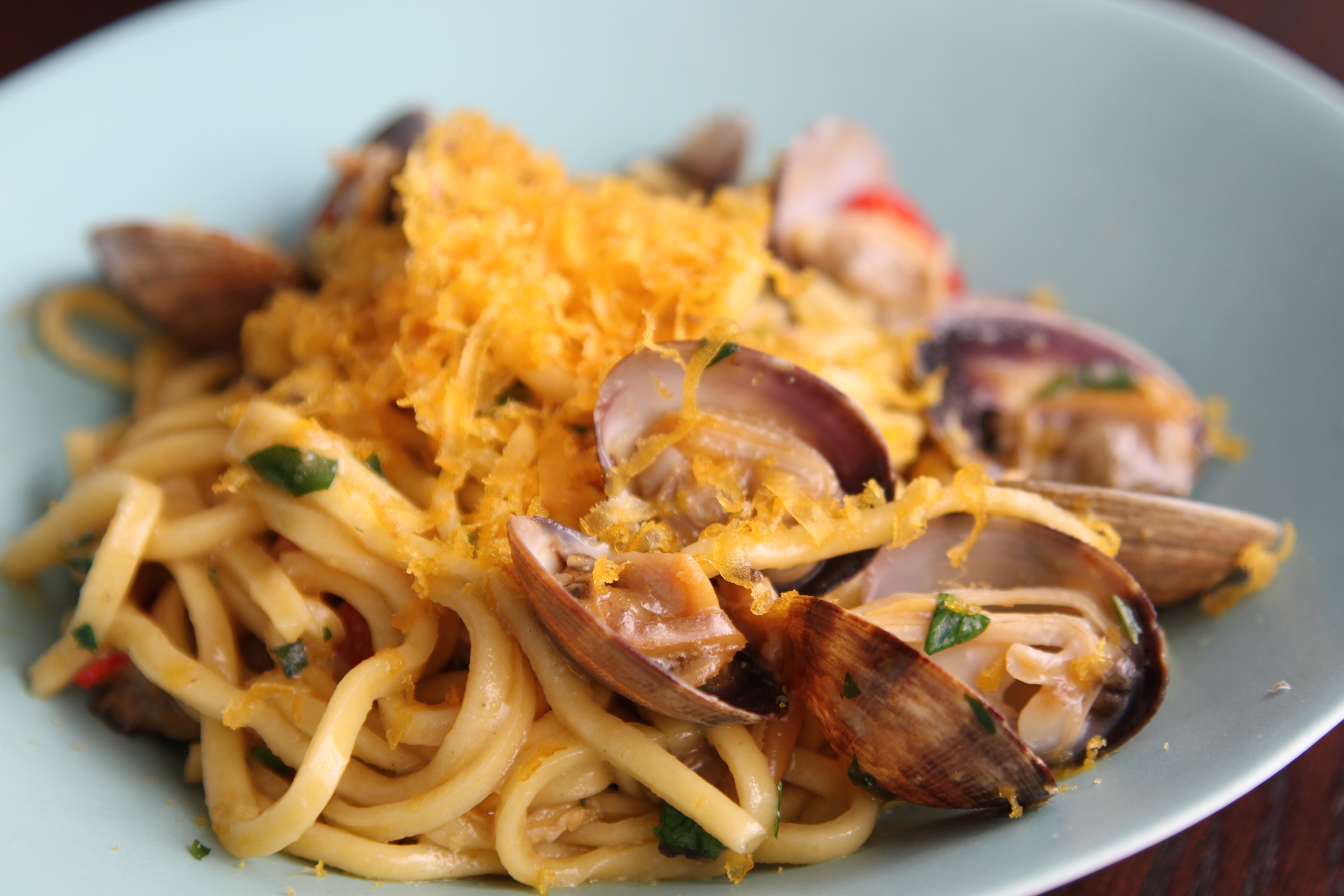 Bottarga and Clam Spaghetti alla Chittara Recipe