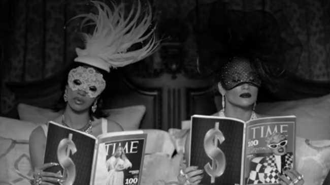 Watch Cardi B And Jlo Burn Money In The Dinero Video I D