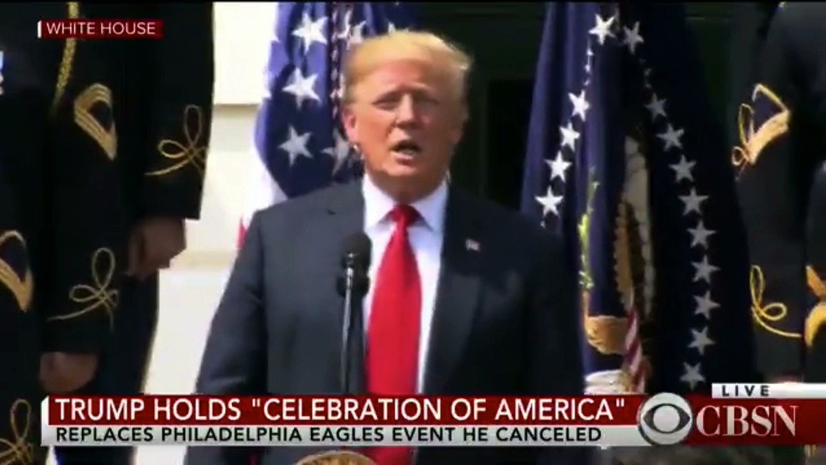 Why Won't Donald Trump Sing All the Words to 'God Bless America Why Won't Donald Trump Sing All the Words to 'God Bless America