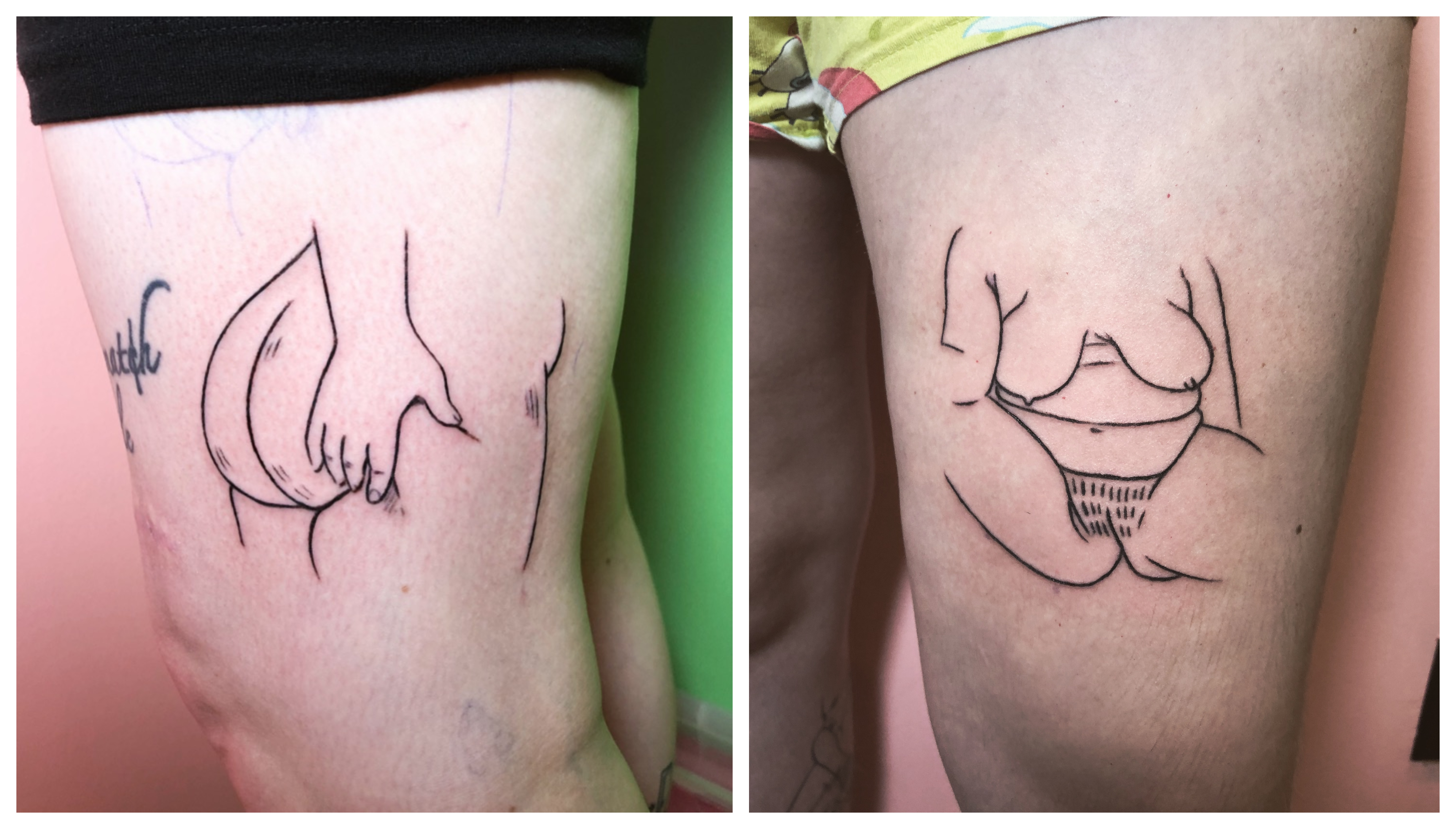 these hand-poked tattoos are queer, feminist, and fat-friendly