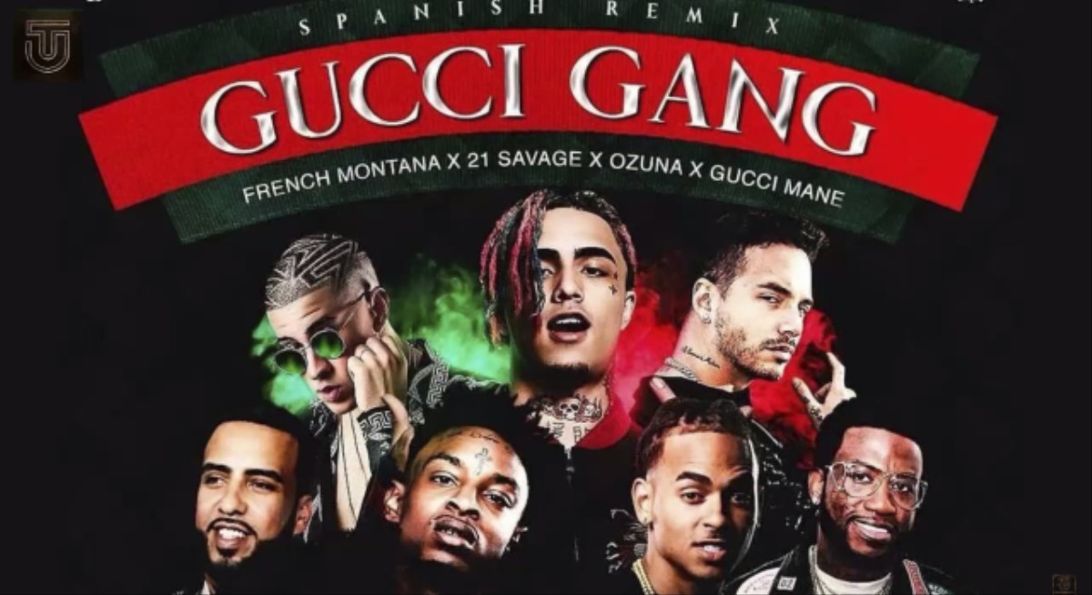 Gucci Gang Gucci Gang Gucci Gang Gucci Mane, Also Three 6