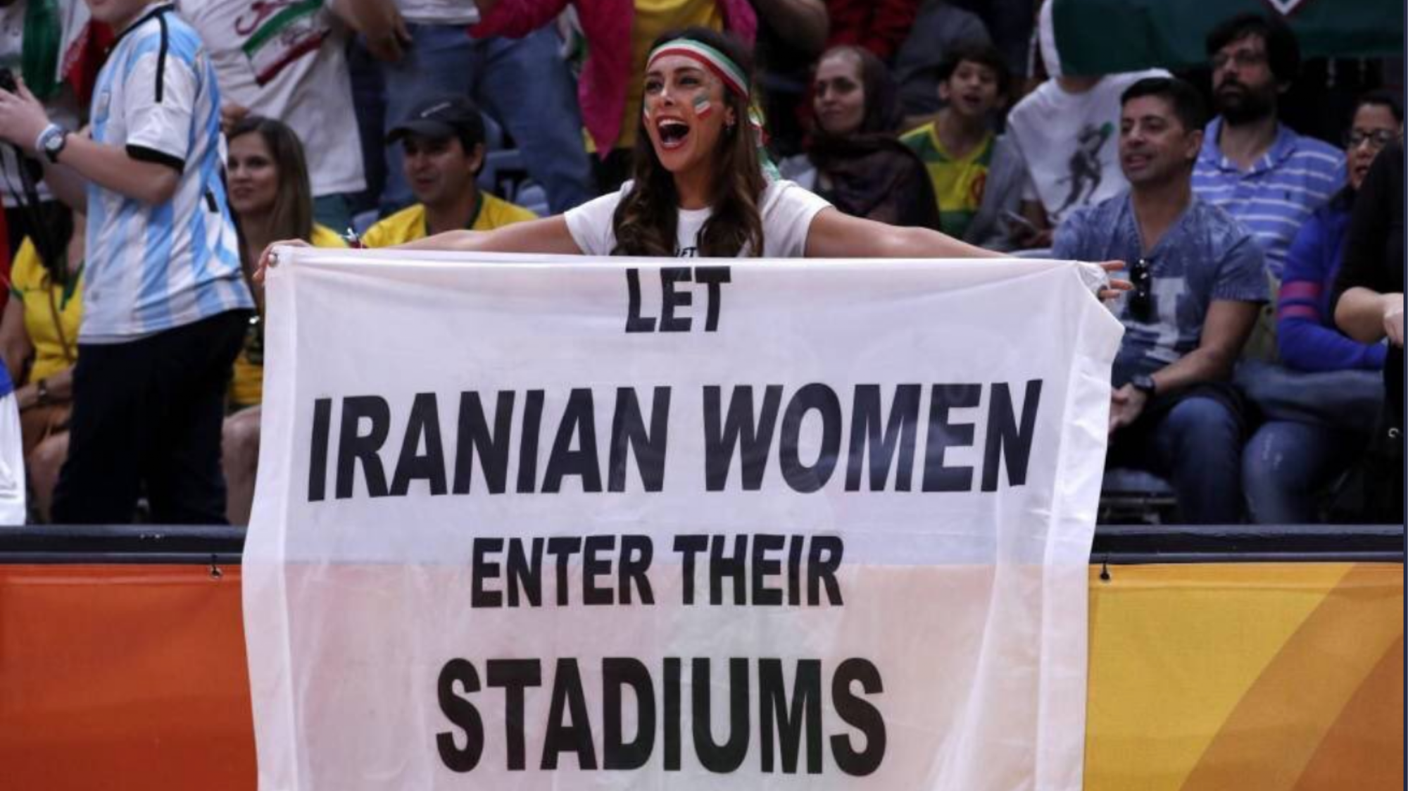 iranian women allowed to watch football in a stadium after 37 year ban is  lifted - i-D
