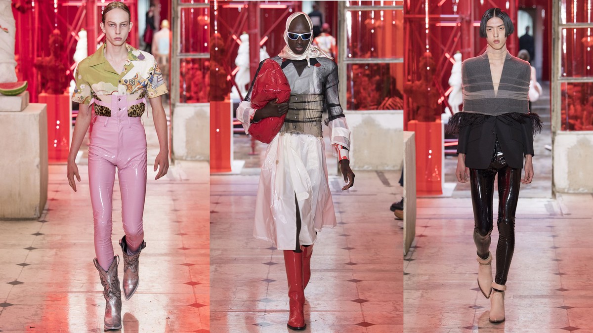 Galliano's first couture menswear show for Margiela