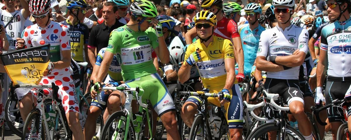 Opgewonden wielrenners Tinderen er op los