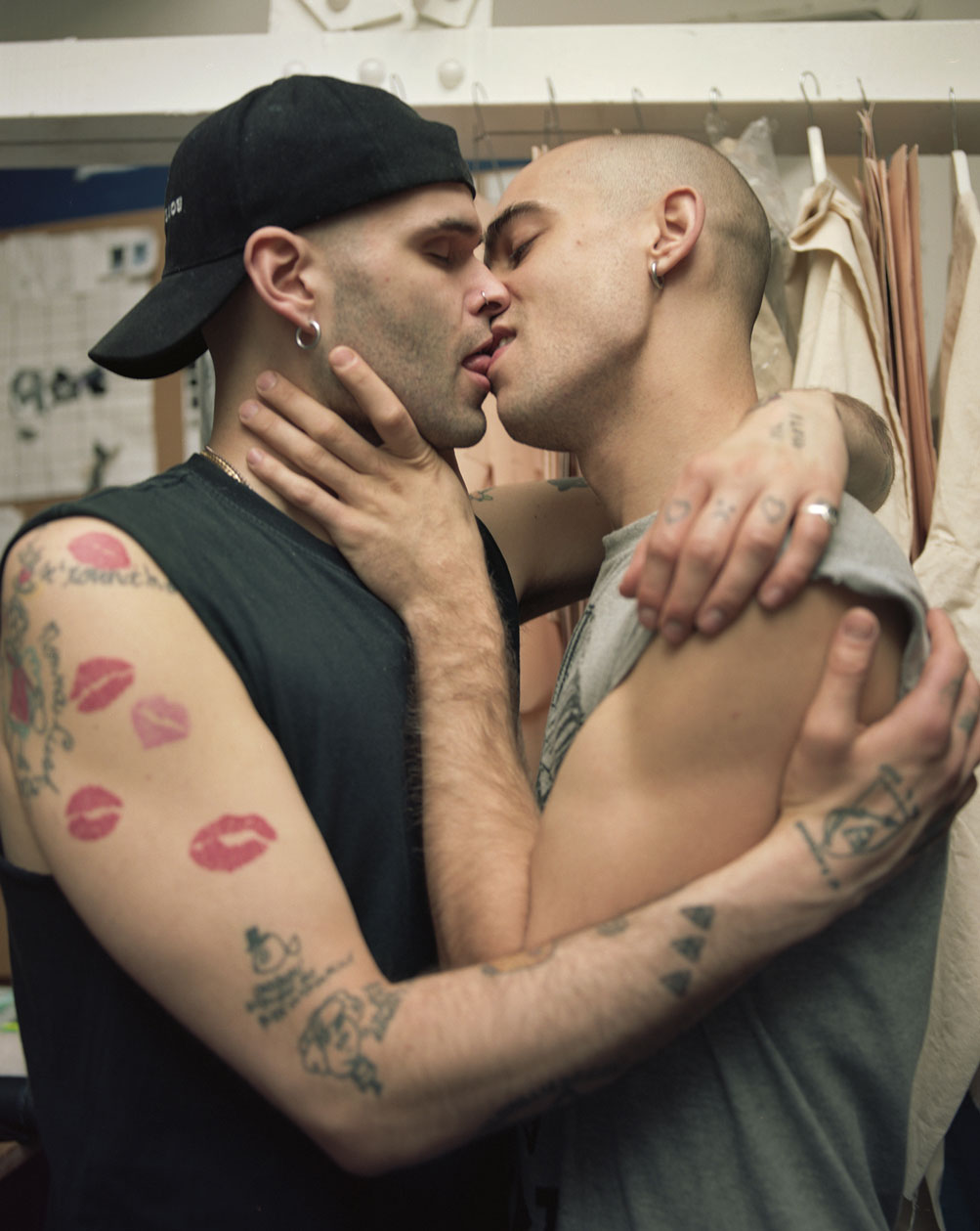 gay men kissing black