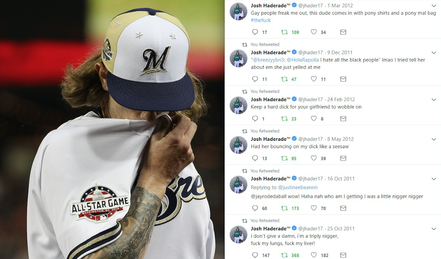 Josh Hader tweets surface during All-Star Game, with offensive language 