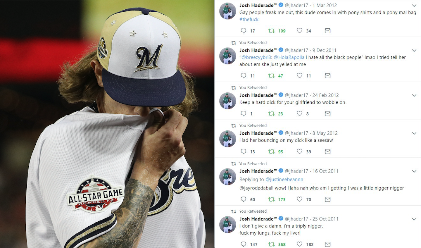 Milwaukee Brewers' Josh Hader finally booed after racist tweets