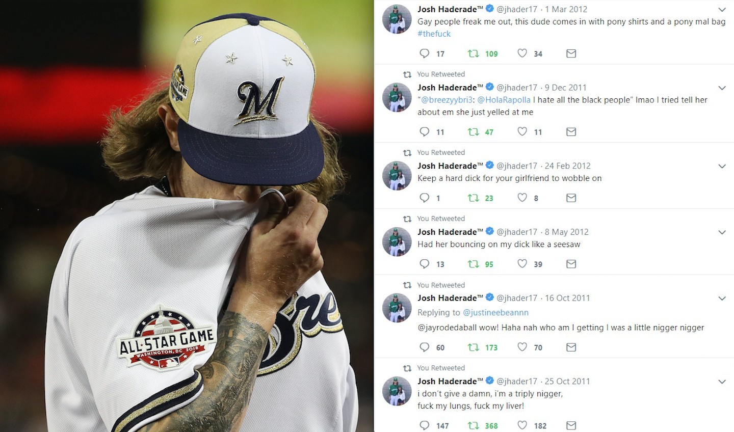 MLB won't suspend Brewers pitcher Josh Hader for anti-gay, racist tweets