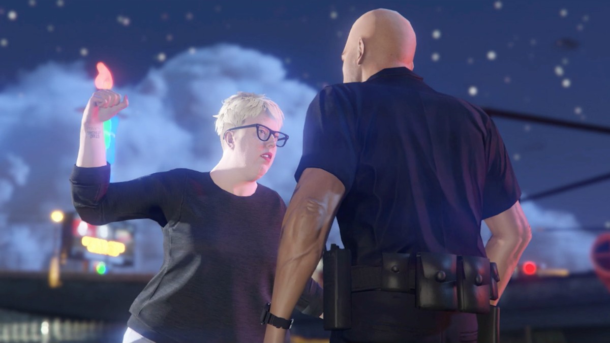 Watch The Black Madonna Punch A Cop In A New Gta Online
